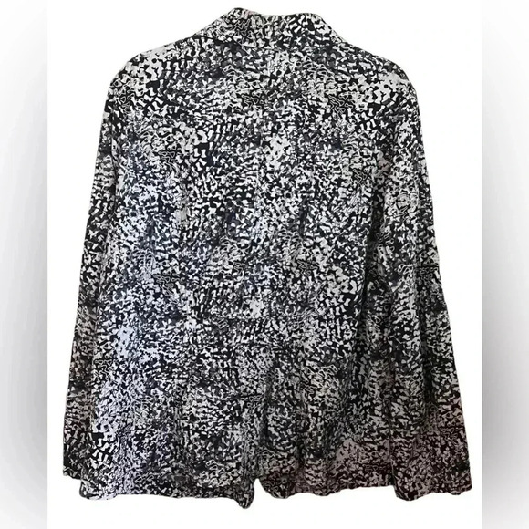 CJ Banks Black,Blue and Cream Color Zippered Jacket Size 2X - Picture 7 of 10